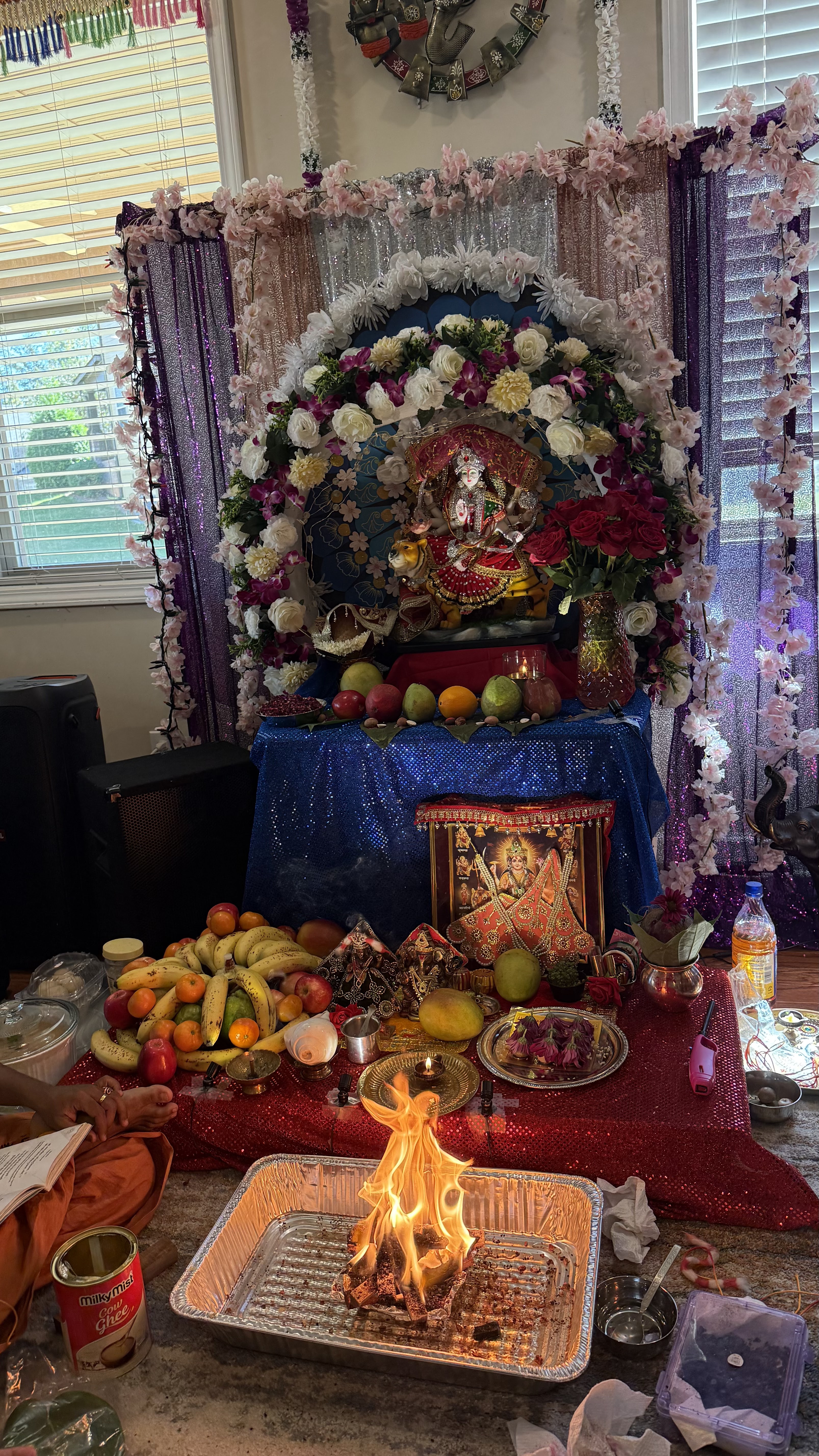 Mata Darbar at a devotional gathering