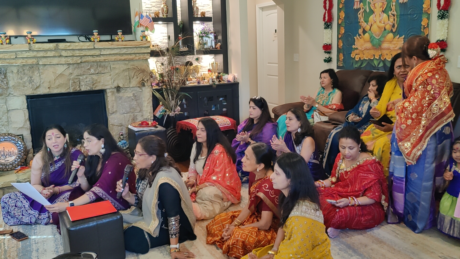 Participants at a devotional gathering